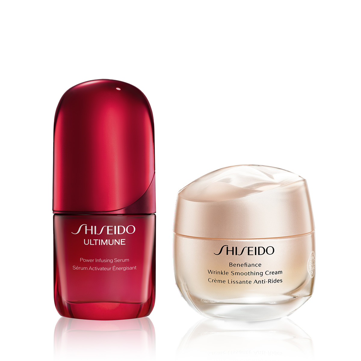 SHISEIDO - ULTIMUNE & KIRIŞIKLIK ONARICI SET - Yaşlanmayı Yavaşlatan Serum & Kırışıklık Onarıcı Krem - Normal Ciltler İçin
