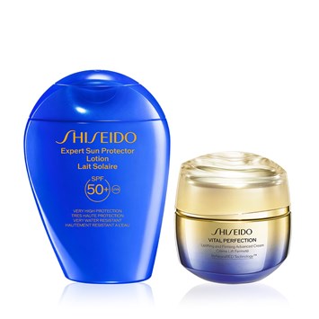 SHISEIDO - PERFECT SKIN DUO: SPF PROTECT & LIFT - Cildi Sıkılaştıran Nemlendirici & Güneşten Koruyucu Krem Seti