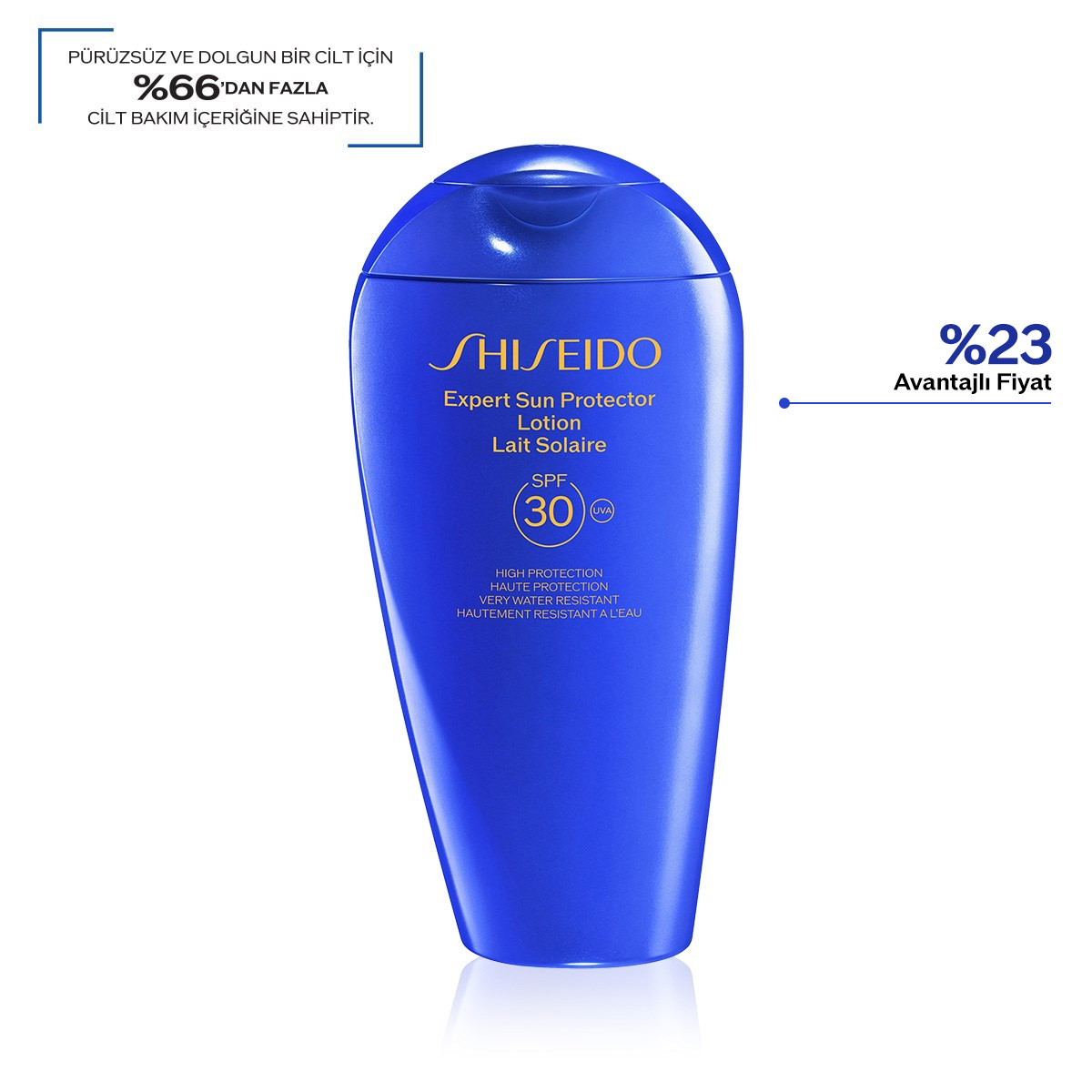 SHISEIDO - EXPERT SUN PROTECTOR LOTION SPF30 - %65 Cilt Bakımı İçerikli, Suya ve Isıya Dayanıklı Güneş Koruyucu Losyon