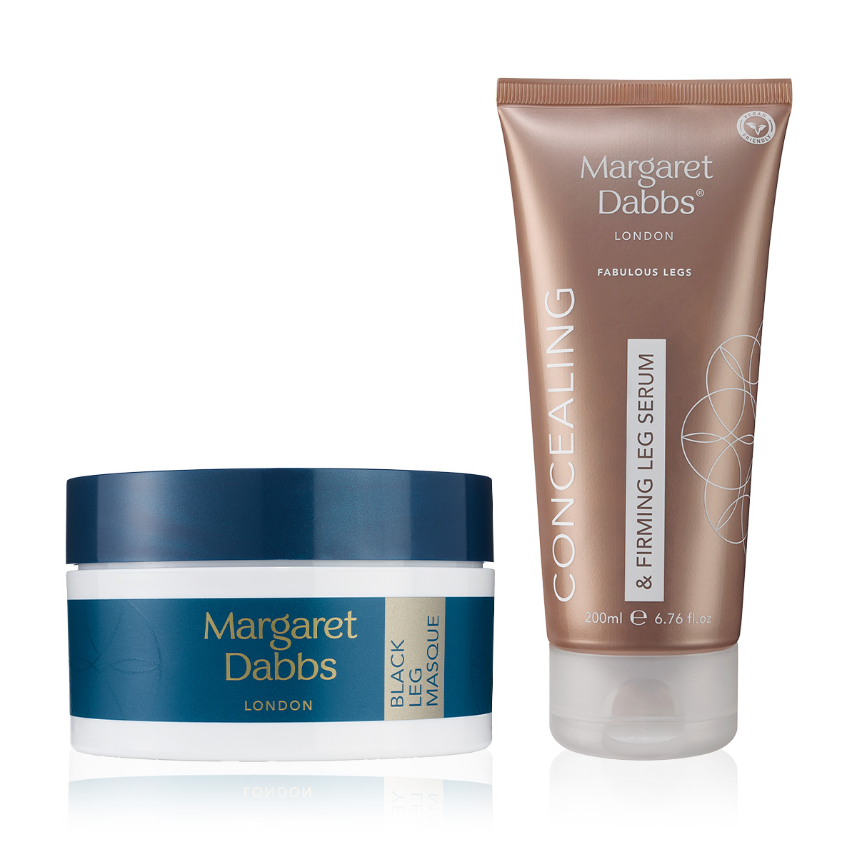 MARGARET DABBS LONDON - FIRM & REVIVAL LEG DUO - Kapatıcı Etkili Serum & Nemlendirici Etkili Bacak Maskesi Seti