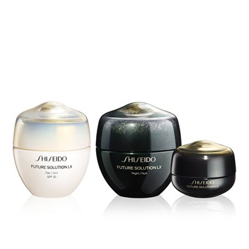 SHISEIDO - FUTURE SOLUTION LX REGENERATING RITUEL SET - Yaşlanma Karşıtı Lüks Gündüz, Gece & Göz Çevresi Kremi Seti