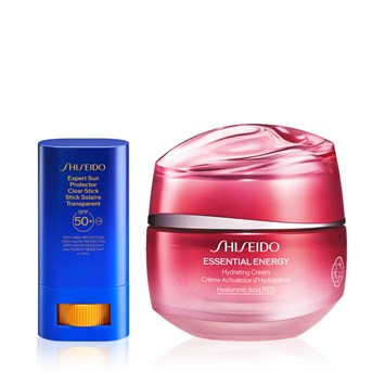 SHISEIDO - MOISTURE CHARGE & SUN PROTECTION DUO - Hyalüronik Asit İle Yoğun Nem Sağlayan Nemlendirici & Güneş Koruyucu Stik Seti