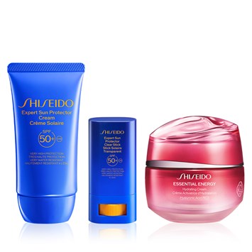 SHISEIDO - ALL DAY LONG SUN PROTECTION & MOISTURE KIT  - Hyalüronik Asit İle Yoğun Nem Sağlayan Nemlendirici & Güneş Koruyucu Stik ve Krem Seti