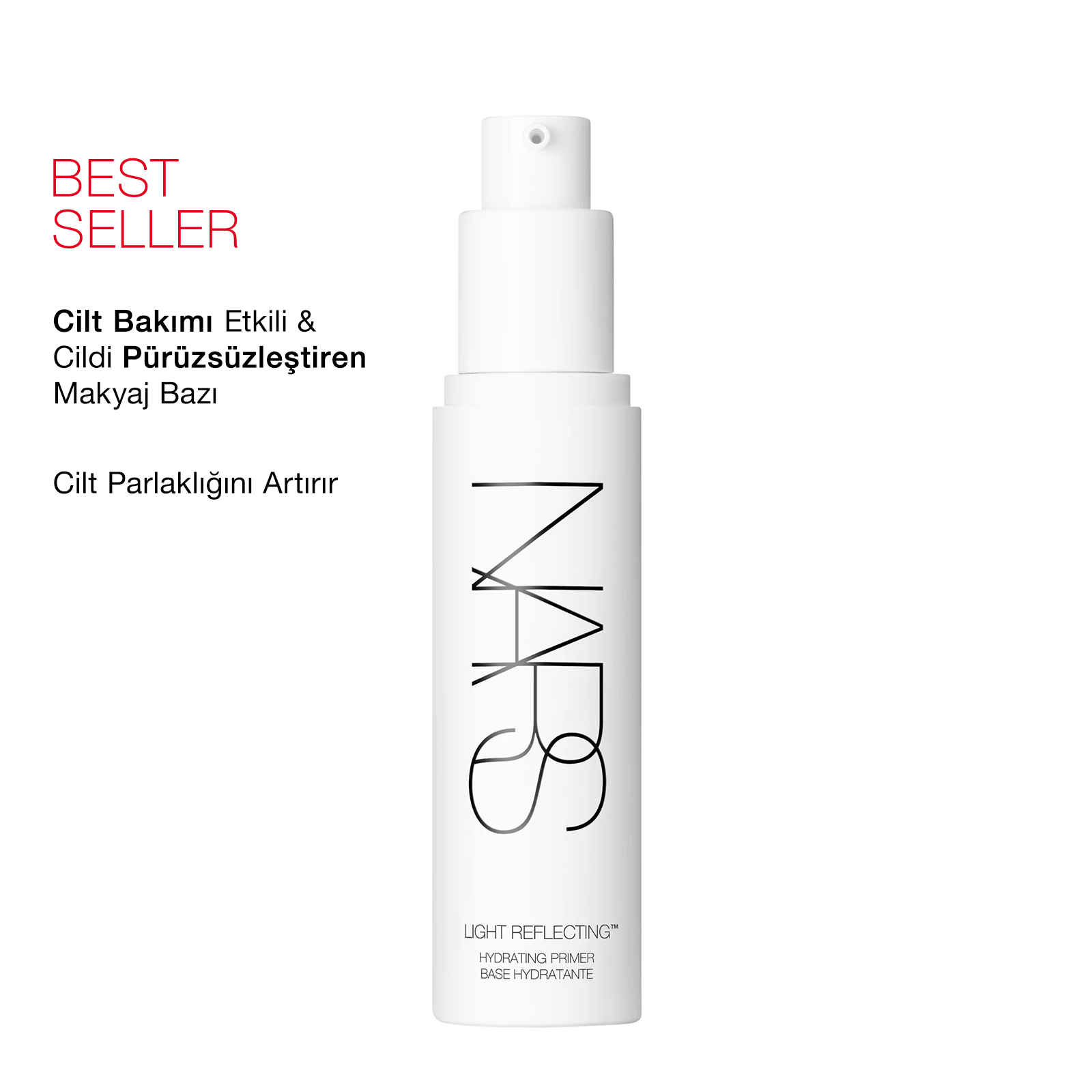NARS - LIGHT REFLECTING HYDRATING PRIMER - Cilt Parlaklığını Artıran, %93 Cilt Bakım İçerikli, Pürüzsüzleştirici ve Nemlendirici Makyaj Bazı