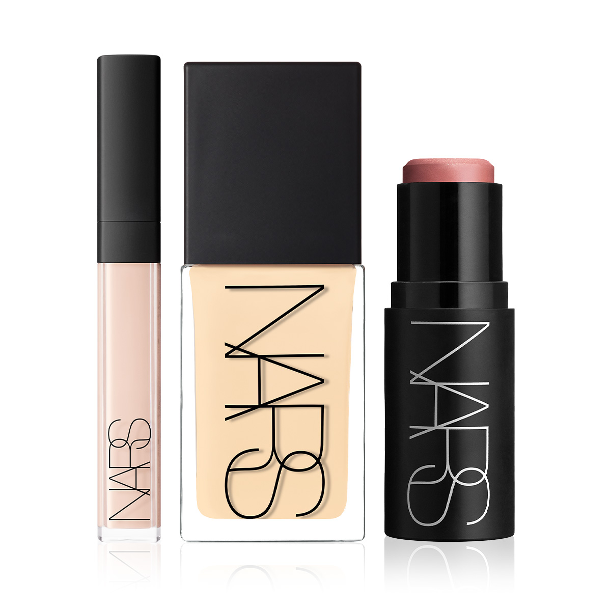 NARS - PERFECT SKIN GLOW BUNDLE - Kapatıcı & Cilt Bakım Etkili Fondöten & Çok Amaçlı Stik Allık Seti