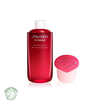 SHISEIDO - ULTIMUNE & ESSENTIAL ENERGY HYDRATING CREAM REFILL DUO - Cildi Güçlendiren ve Hyalüronik Asit İle Yoğun Nem Sağlayan Refill Serum & Nemlendirici Seti