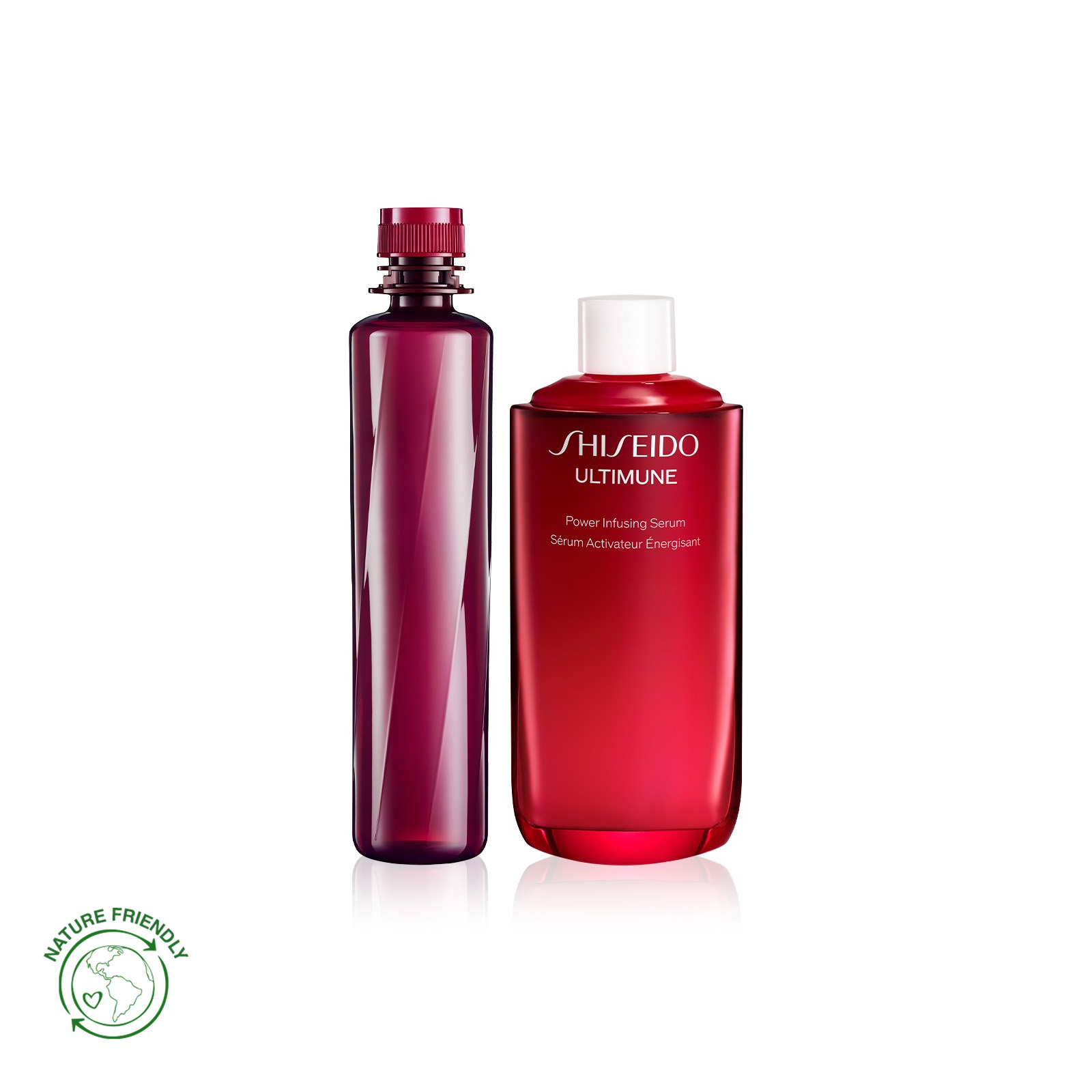 SHISEIDO - ULTIMUNE & EUDERMINE ACTIVATING ESSENCE REFILL DUO - Cilt Bariyerini Güçlendiren Serum ve Hyalüronik Asit İçeren Losyon Seti