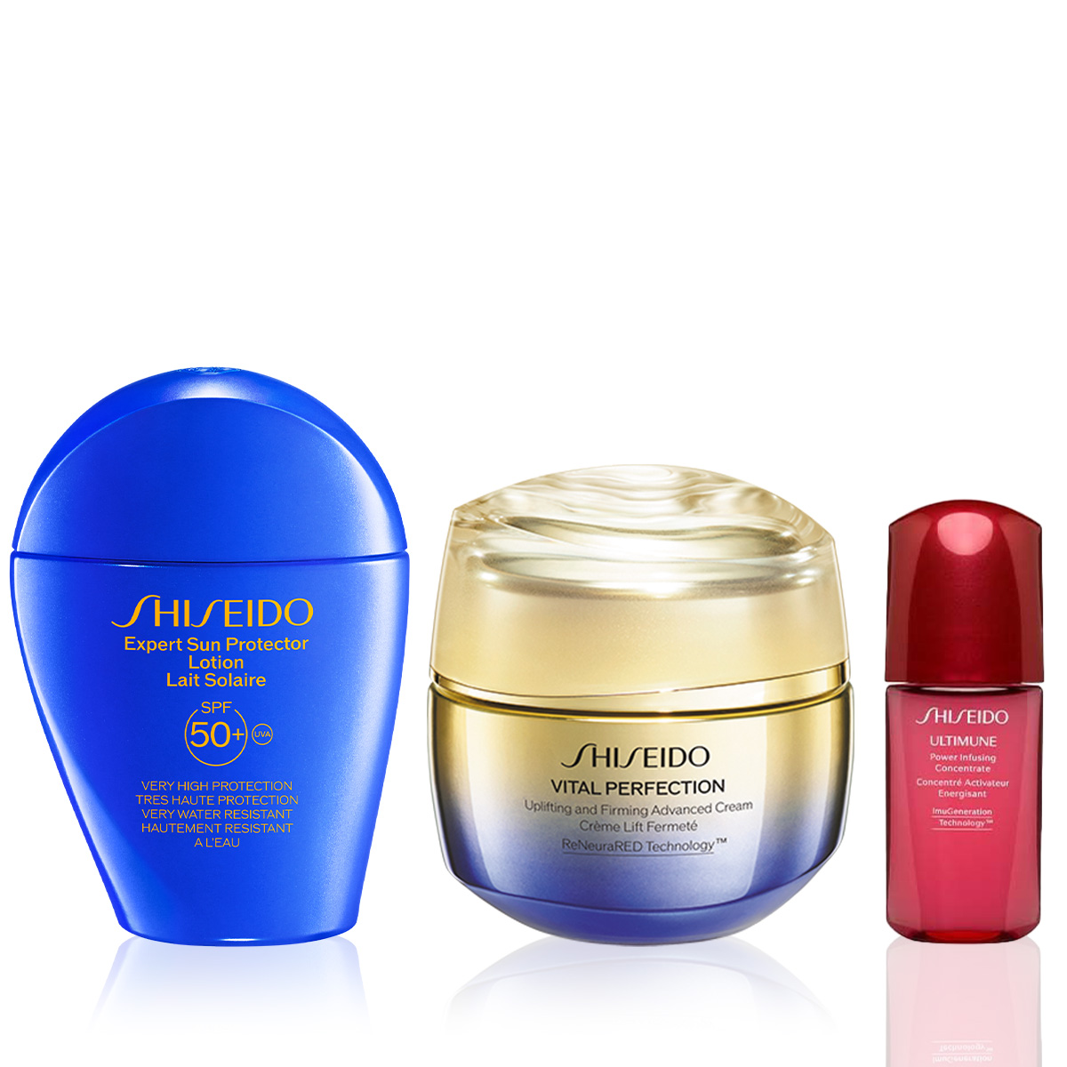 SHISEIDO - DAILY LIFTING & UV DEFENSE SET - Cildi Sıkılaştıran, Yaşlanmaya Meydan Okuyan & Güneşe Karşı Etkili Şekilde Koruyan Set