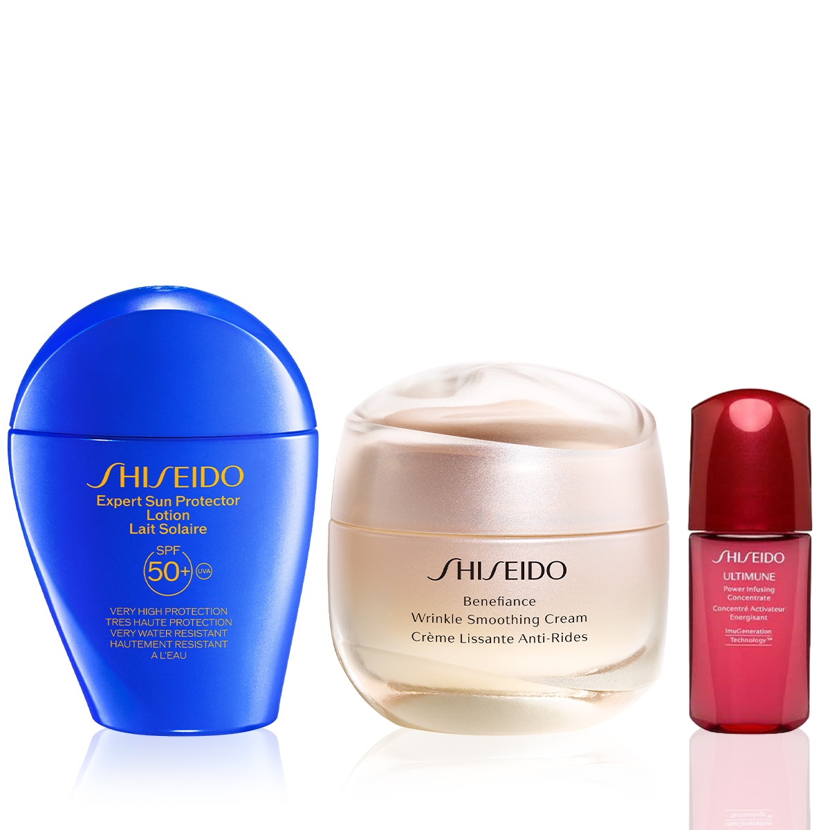 SHISEIDO - DAILY ANTI-AGING & UV DEFENSE SET - Kırışıklıkları Önleyen, Yaşlanmaya Meydan Okuyan & Güneşe Karşı Etkili Şekilde Koruyan Set