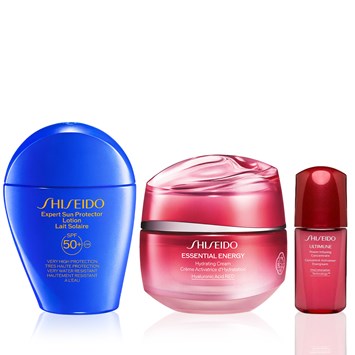 SHISEIDO - DAILY HYDRATING & UV DEFENSE SET - Hyalüronik Asit İle Yoğun Nem Sağlayan, Yaşlanma Karşıtı & Güneşten Koruyan Set
