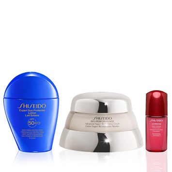 SHISEIDO - DAILY REVITALIZING & UV DEFENSE SET - Hyalüronik Asit İçeren & Yaşlanmaya Meydan Okuyan & Güneşe Karşı Etkili Şekilde Koruyan Set