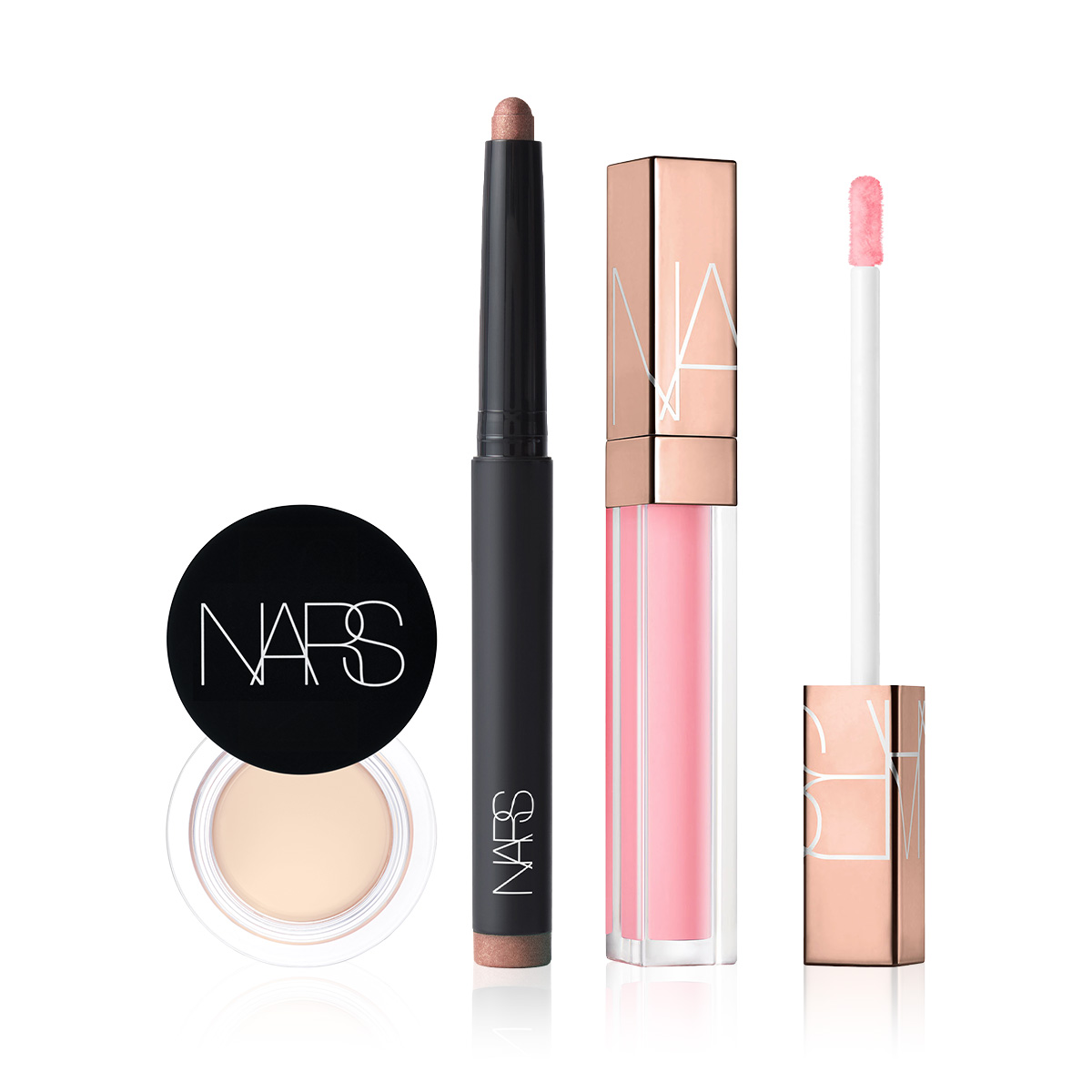 NARS - THE IRRESISTIBLE SHINE EYE LOOK - Silgi Kapatıcı, Lip Gloss & Kalem Far Seti