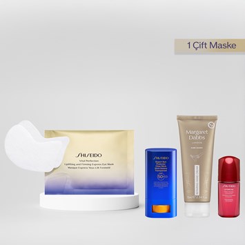 SHISEIDO - THE DAYLIGHT GLOW FLIGHT SET - Uçuş İçin Retinol İçeren Göz Maskesi, Güneş Kremi, El Kremi & Serum Seti