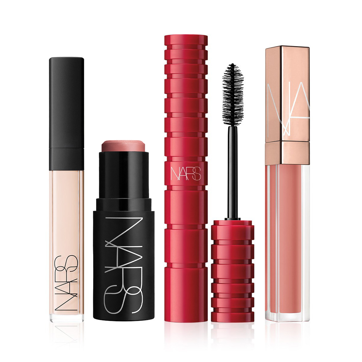 NARS - EFFORTLESS CHIC BEACH MAKE UP BUNDLE - Kapatıcı, Çok Amaçlı Stik Allık & Hacim Veren Maskara & Lip Gloss Seti