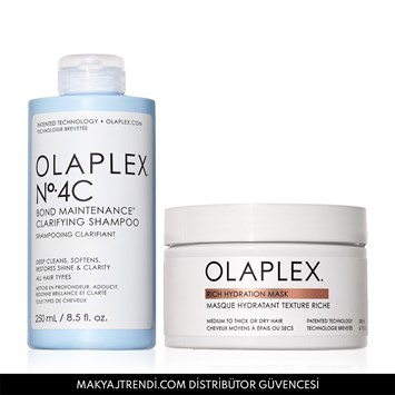 OLAPLEX - DEEP CLEANSE & MOISTURE DUO - Derinlemesine Temizleyen Bağ Güçlendirici Şampuan & Yoğun Nemlendirici Maske Seti