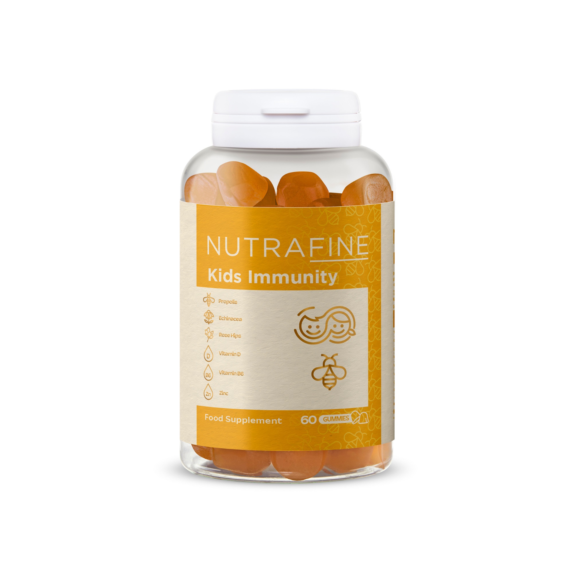 NUTRAFINE - KIDS IMMUNITY GUMMY - Çocuk Bağışıklık Destekleyici Çiğnenebilir Takviye Edici Gıda
