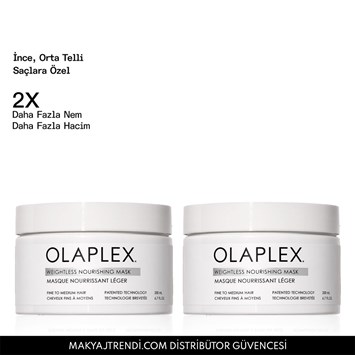 OLAPLEX - WEIGHTLESS NOURISHING MASK DUO - İnce, Orta Telli Saçlar İçin Ağırlık Hissi Bırakmayan Besleyici İkili Maske Seti