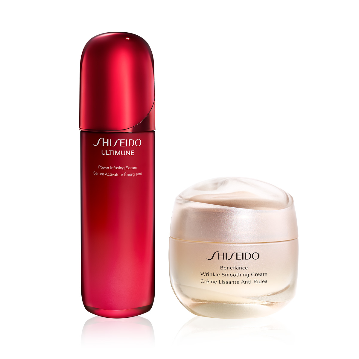 SHISEIDO - BENEFIANCE & ULTIMUNE ICONIC POWER DUO - Kırışıklık Karşıtı Nemlendirici & Cilt Savunmasını Güçlendiren ve Yaşlanmayı Yavaşlatan Serum Seti 