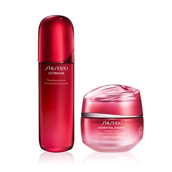 SHISEIDO - ESSENTIAL ENERGY & ULTIMUNE ICONIC POWER DUO - Hyalüronik Asit İle Yoğun Nem Sağlayan & Cilt Savunmasını Güçlendiren Bakım Seti