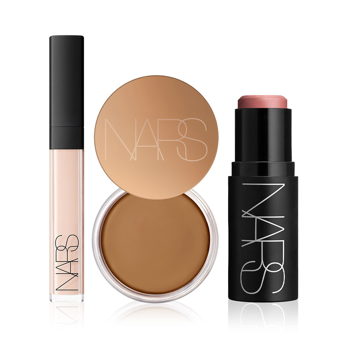 NARS - SUMMER GLOW & RADIANCE BUNDLE - Çok Amaçlı Stik Allık & Kapatıcı & Krem Bronzer Seti