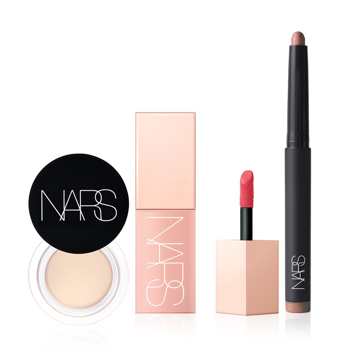 NARS - SUN-KISSED GLOWY LOOK SET - Silgi Kapatıcı, Likit Allık & Kalem Far Seti