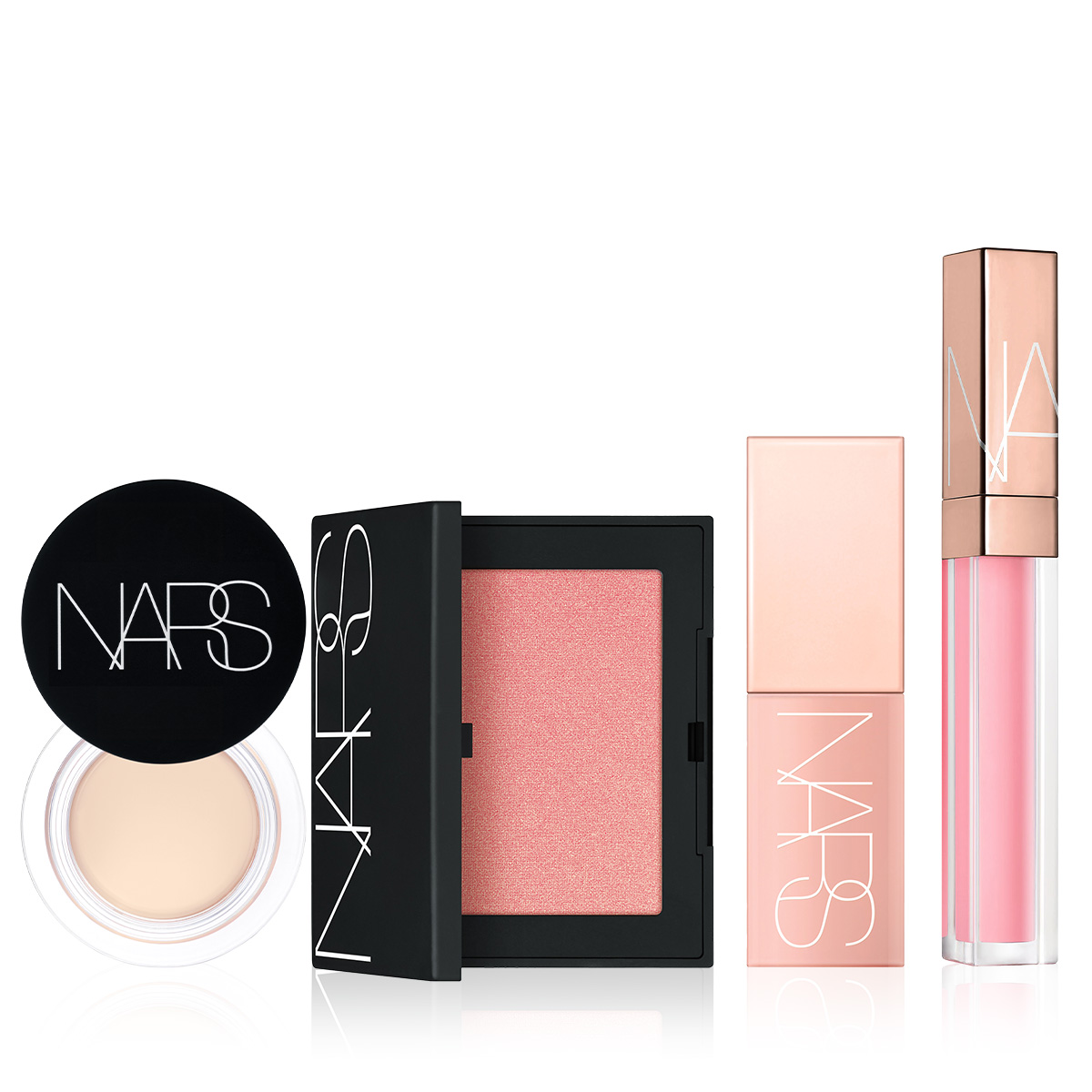 NARS - THE CULT CLASSIC BUNDLE - Yüksek Örtücü Silgi Kapatıcı, Toz Allık, Likit Allık & Lip Gloss Seti