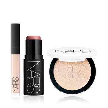 NARS - THE RADIANT COMPLEXION SET - Çok Amaçlı Stik Allık & Aydınlatıcı Etkili Kapatıcı& Aydınlatıcı Pudra Seti