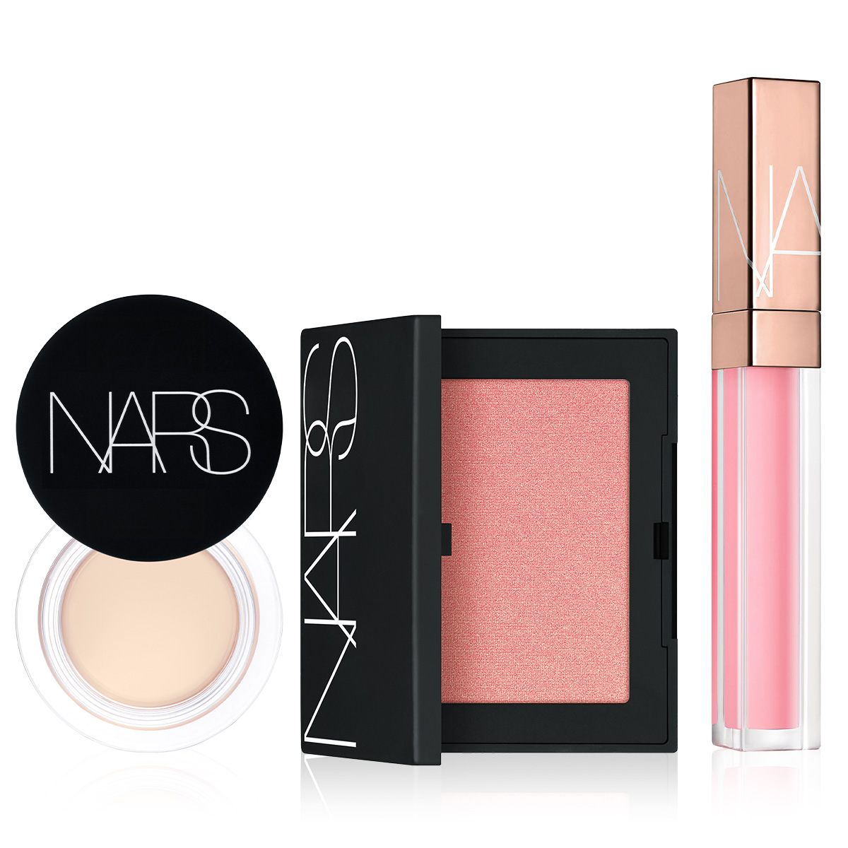 NARS - THE SIGNATURE GLOW EDIT BUNDLE - Silgi Kapatıcı, Toz Allık & Lip Gloss Seti