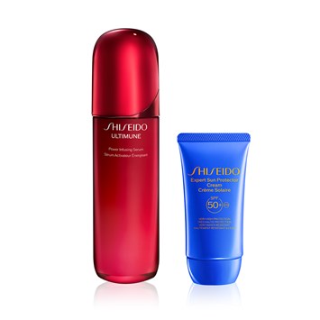 SHISEIDO - ULTIMUNE & SPF CREAM DUO - Cilt Bariyerini Güçlendiren ve Yaşlanmayı Yavaşlatan Serum & Güneş Koruyucu Krem Seti