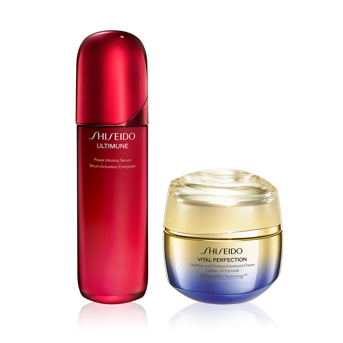 SHISEIDO - VITAL PERFECTION & ULTIMUNE ICONIC POWER DUO - Cildi Sıkılaştıran Nemlendirici & Cilt Savunmasını Güçlendiren ve Yaşlanmayı Yavaşlatan Serum Seti