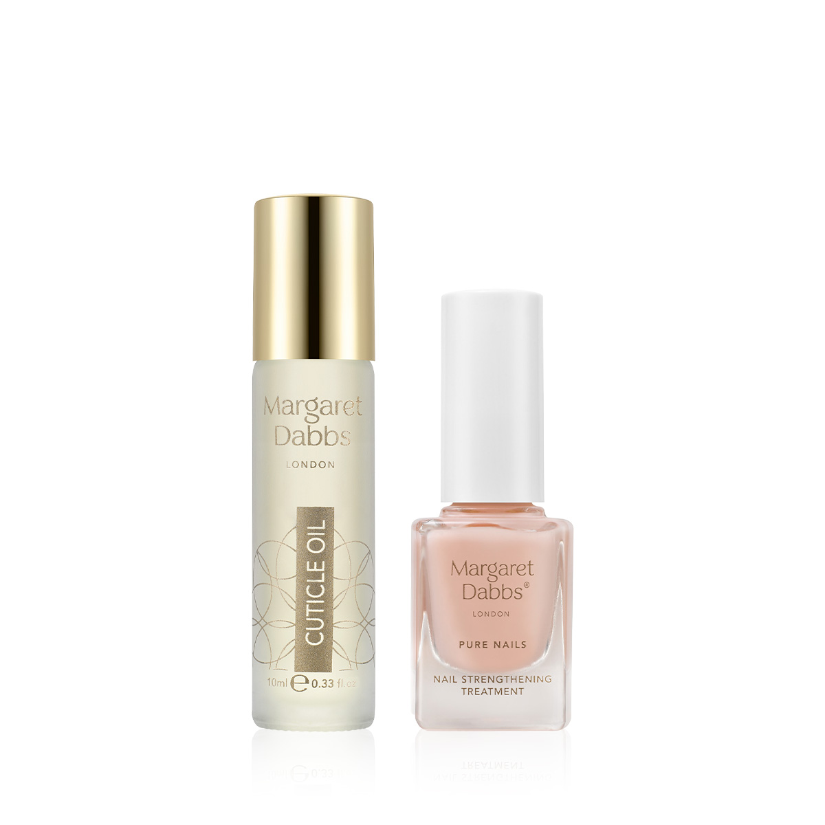 MARGARET DABBS LONDON - PURE NAIL STRENGTH & CARE DUO - Kütikül Yağı & Tırnak Güçlendirici Bakım Jeli Seti