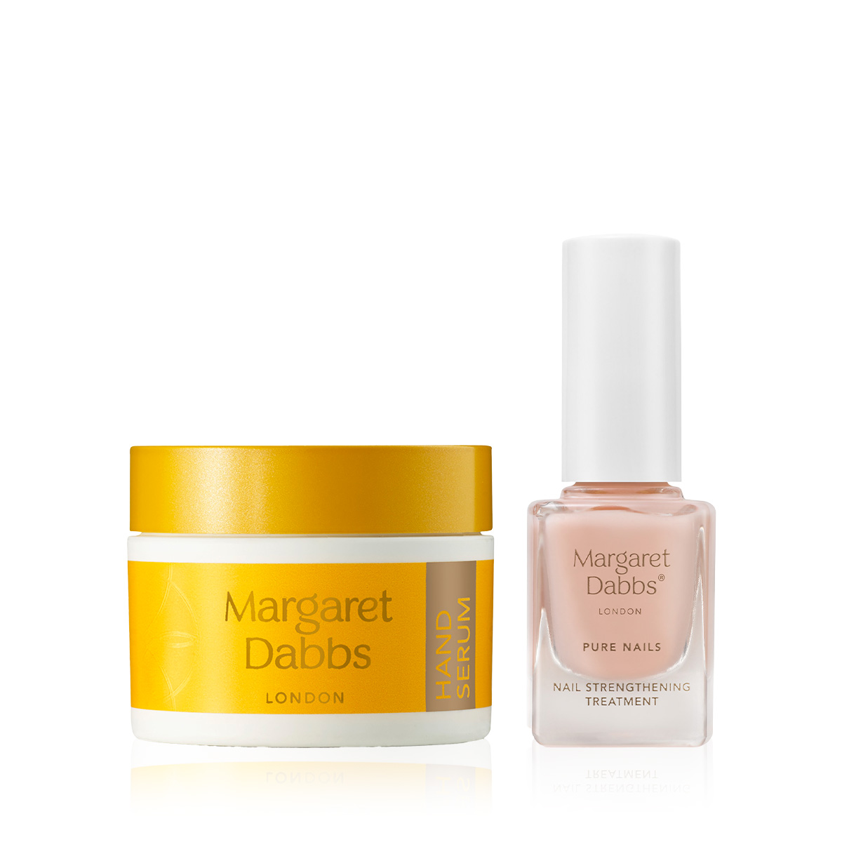 MARGARET DABBS LONDON - ADVANCED HAND & NAIL TREATMENT - Yaşlanma Karşıtı El Serumu & Tırnak Güçlendirici Bakım Jeli Seti