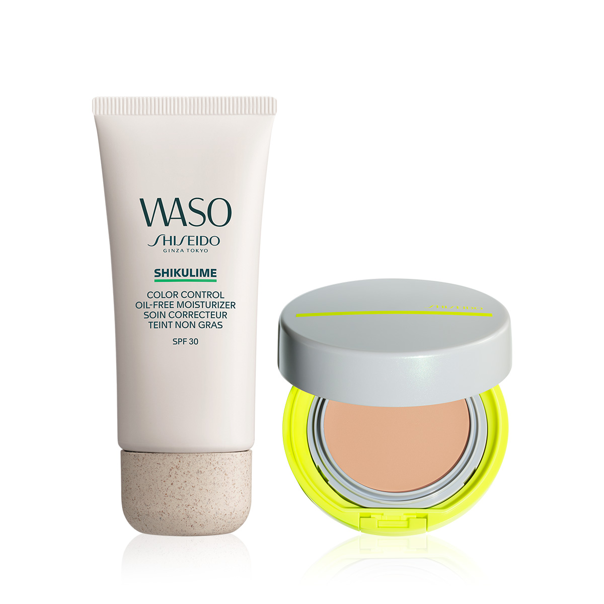 SHISEIDO - ACTIVE GLOW SPF DUO - Renk Eşitleyen Nemlendirici & Güneş Koruyucu Kompakt BB Krem Seti