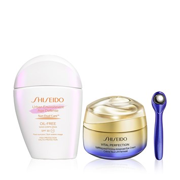 SHISEIDO - YASEMIN'S DAILY SPF DEFENSE + RETINOL EYE LIFT SYSTEM - Anti-Aging Etkili Retinol İçeren Göz Çevresi Kremi & Yaşlanma Karşıtı Günlük Güneş Kremi Seti