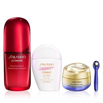 SHISEIDO - YASEMIN'S FUTURE-DEFENSE EYE & SKIN TRIO - Retinol İçeren Göz Çevresi Kremi, Yaşlanmayı Yavaşlatan Serum & Yaşlanma Karşıtı Güneş Kremi Seti