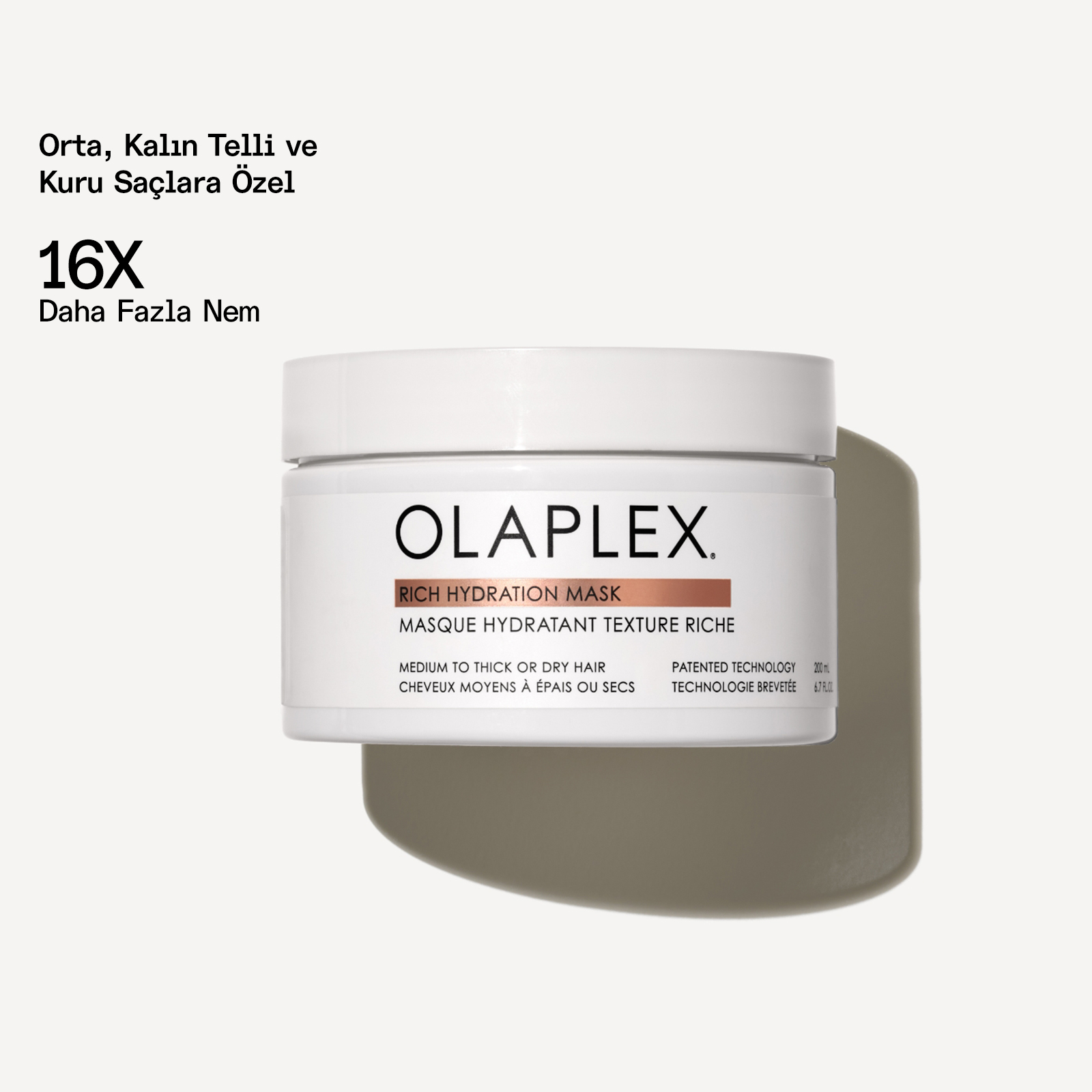 OLAPLEX - RICH HYDRATION HAIR MASK - Orta, Kalın Telli ve Kuru Saçlar İçin Yoğun Nemlendirici Maske