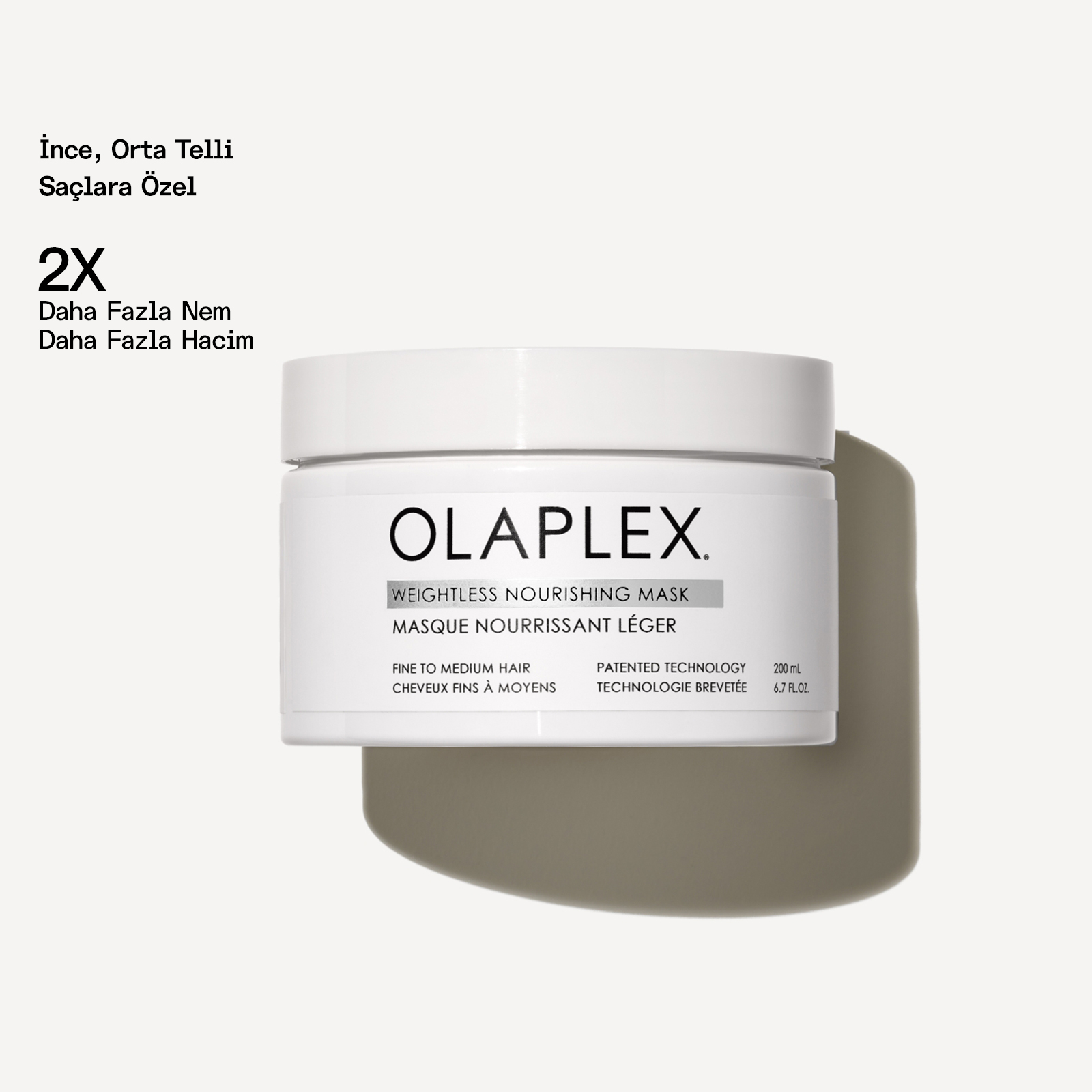 OLAPLEX - WEIGHTLESS NOURISHING HAIR MASK - İnce, Orta Telli Saçlar İçin Ağırlık Hissi Bırakmayan Besleyici Maske