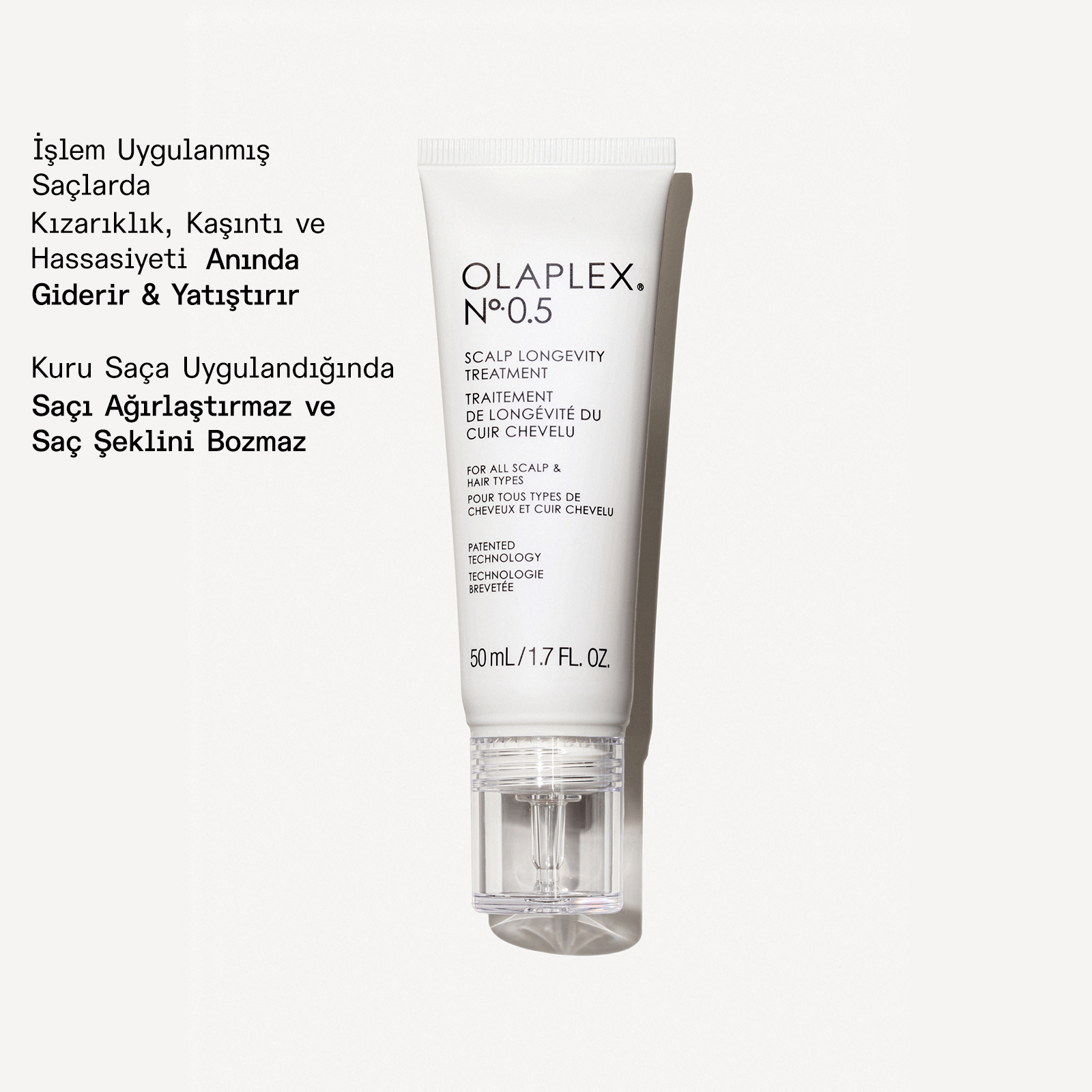 OLAPLEX - No. 0.5 SCALP LONGEVITY TREATMENT - Dengeleyici, Güçlendirici, Yaşlanma Karşıtı Etkili Saç Derisi Bakım Serumu