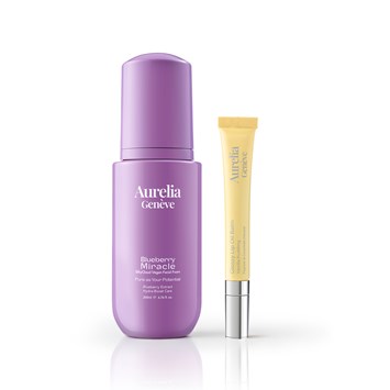 AURELIA GENÈVE - GLOWFACE & GLOSS DUO - Nemlendirici Vegan Yüz Temizleme Köpüğü & Nemlendirici Etkili Renkli Lip Balm Seti 