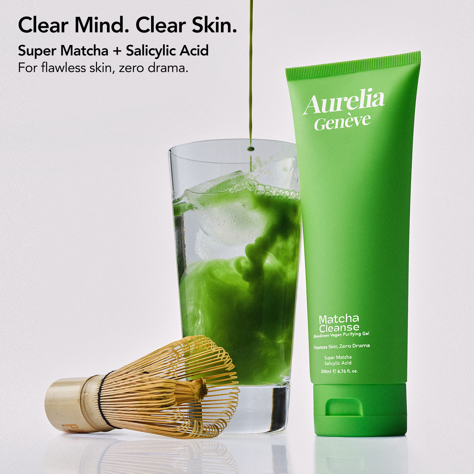 Aurelia Genève Matcha Cleanse - Glowgreen Vegan Purifying Gel