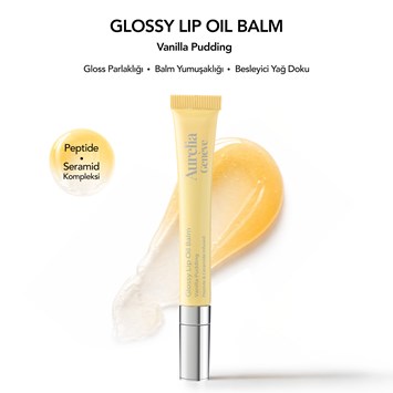AURELIA GENÈVE - GLOSSY LIP OIL BALM - PEPTIDE & CERAMID INFUSED - Peptit & Seramid İçeren Nemlendirici Etkili Renkli Lip Balm