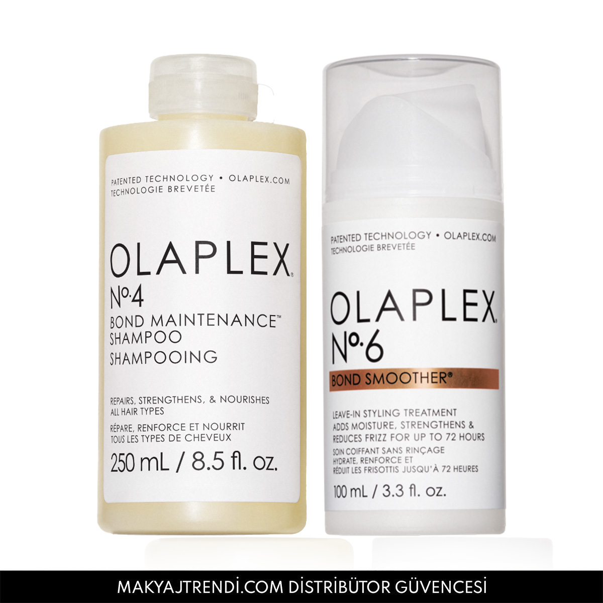 OLAPLEX - FLAWLESS HAIR PERFECTION DUO - Bağ Güçlendirici Bakım Şampuanı & Bağ Güçlendirici Durulanmayan Saç Şekillendirici Seti 