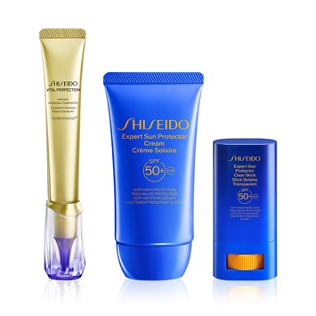 SHISEIDO - ALL DAY SUN CREAM PROTECTION RETINOL KIT - Retinol İçeren & Krem ve Stik Güneş Koruyuculu Cilt Bakım Seti