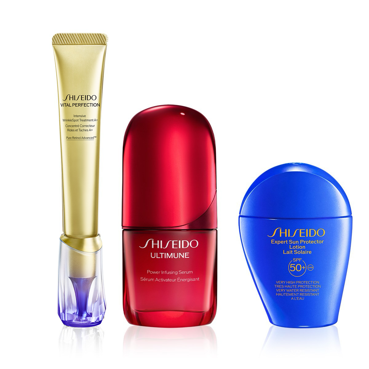SHISEIDO - ANTIOXIDANT DEFENSE & FACE & BODY PROTECTION RETINOL ROUTINE - Retinol İçeren & Yaşlanmayı Yavaşlatan & Losyon Güneş Koruyuculu Cilt Bakım Seti