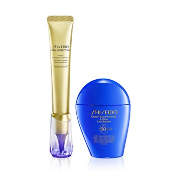 SHISEIDO - RETINOL & FACE & BODY SPF50 DUO - Retinol İçeren & Sıkılaştırıcı Etkili & Losyon Güneş Koruyuculu Bakım Seti