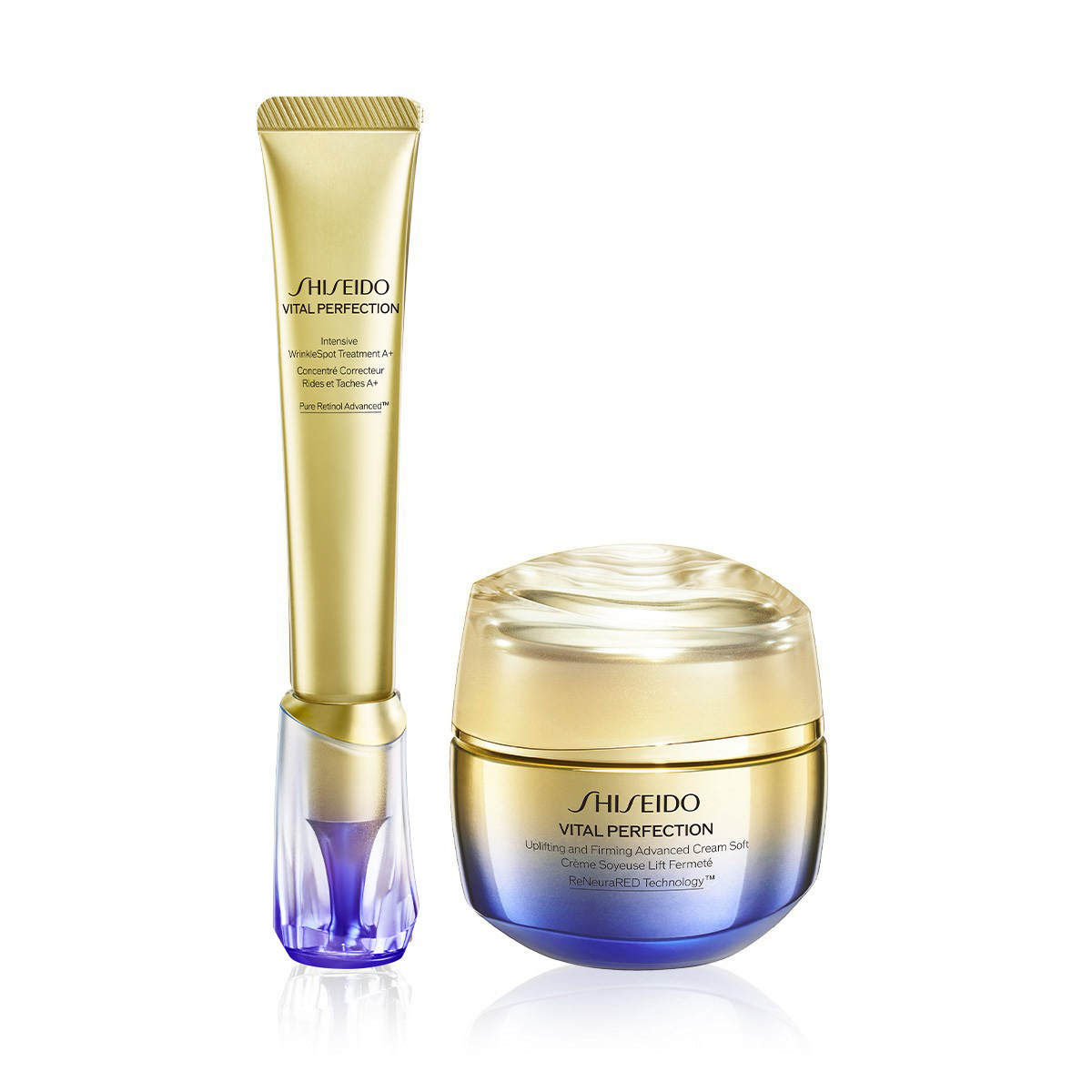 SHISEIDO - SOFT CREAM WRINKLE DEFENDER SET - Retinol İçeren Cilt Sıkılaştırıcı İkili Bakım Seti – Karma/Yağlı Ciltler İçin