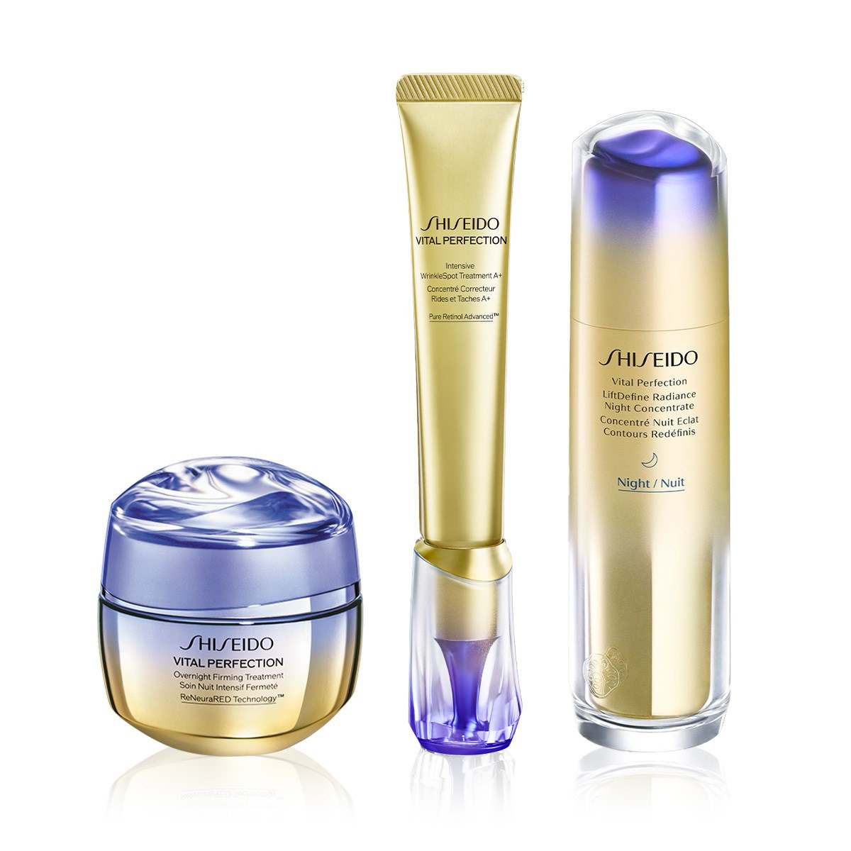 SHISEIDO - VITAL PERFECTION OVERNIGHT BEAUTY SKINCARE SET - Retinol İçeren & Lifting Etkili Gece Bakım Seti