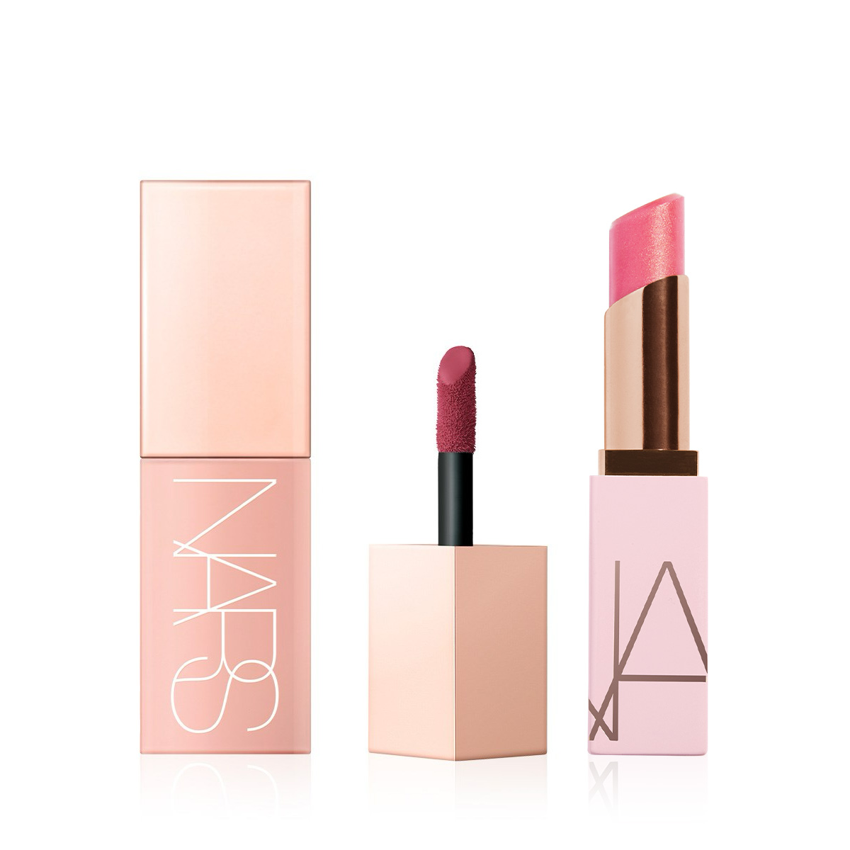 NARS - MOOD BOOSTER BUNDLE - Yanakları Canlandıran Likit Allık & Yoğun Nemlendirici Dudak Balmı Seti