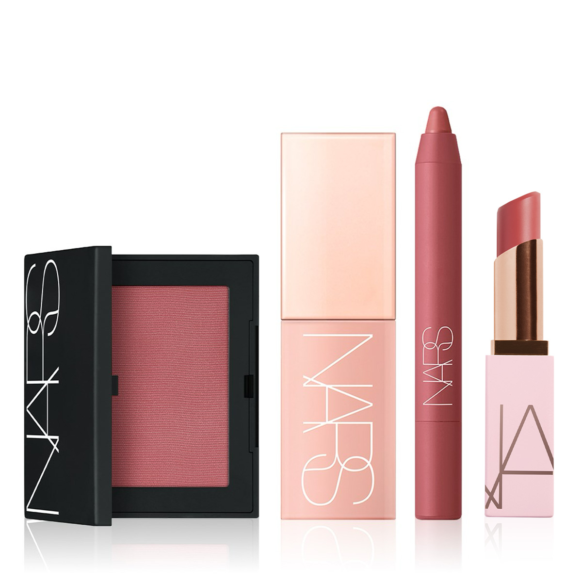NARS - DOLCE VITA BEST SELLER QUAD - İkonik Dolce Vita Renginde Toz & Likit Allık, Dudak Balmı ve Kalem Ruj Seti