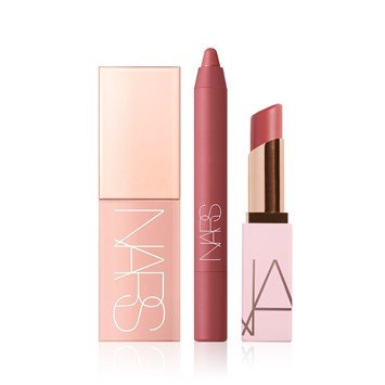 NARS - DOLCE VITA GLOW VIBE SET - Mat Bitişli Kalem Ruj, Likit Allık & Dudakları Nemlendiren Balm Seti